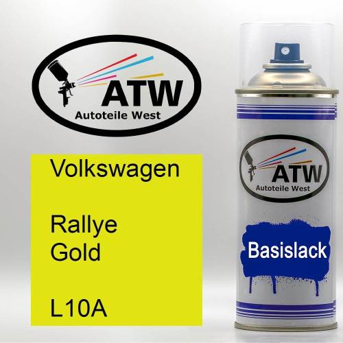 Volkswagen, Rallye Gold, L10A: 400ml Sprühdose, von ATW Autoteile West.